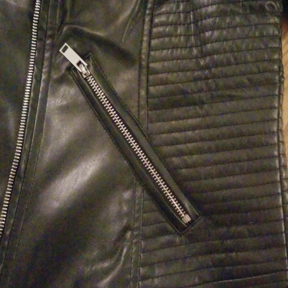 🎉HP🎉 Faux Leather Moto Jacket - Picture 8 of 8